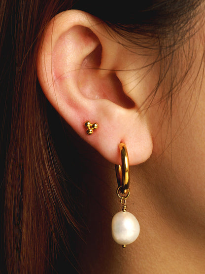 'Nacre' – Baroque Pearl Drop Earrings