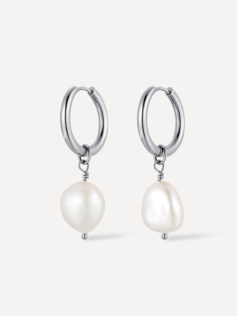 'Nacre' – Baroque Pearl Drop Earrings