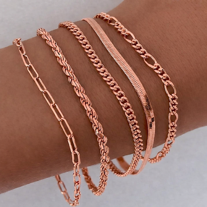 'Filo d'Oro' – Layering Bracelet Set | Gold