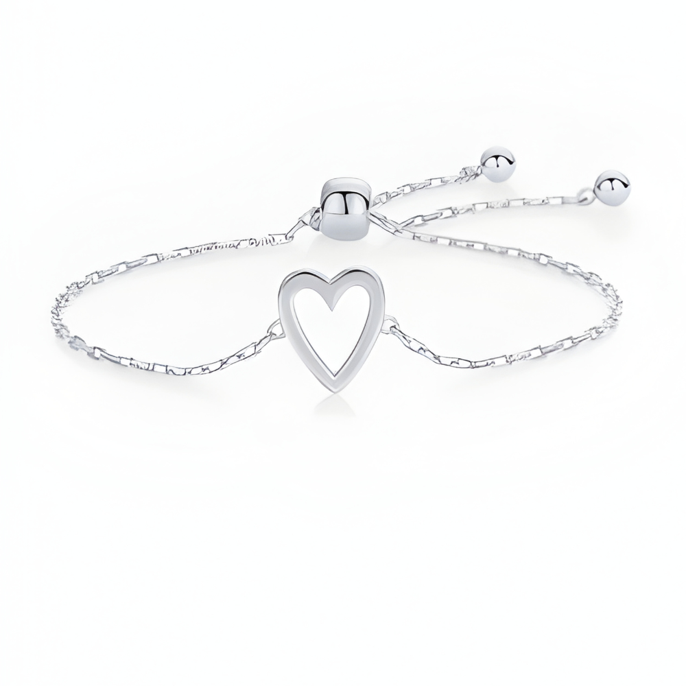 "Amore" Matching Hearts Bracelet