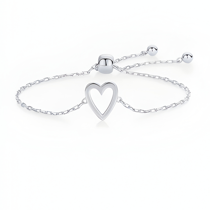"Amore" Matching Hearts Bracelet