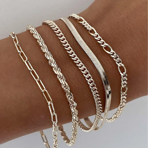 'Filo d'Oro' – Layering Bracelet Set | Gold