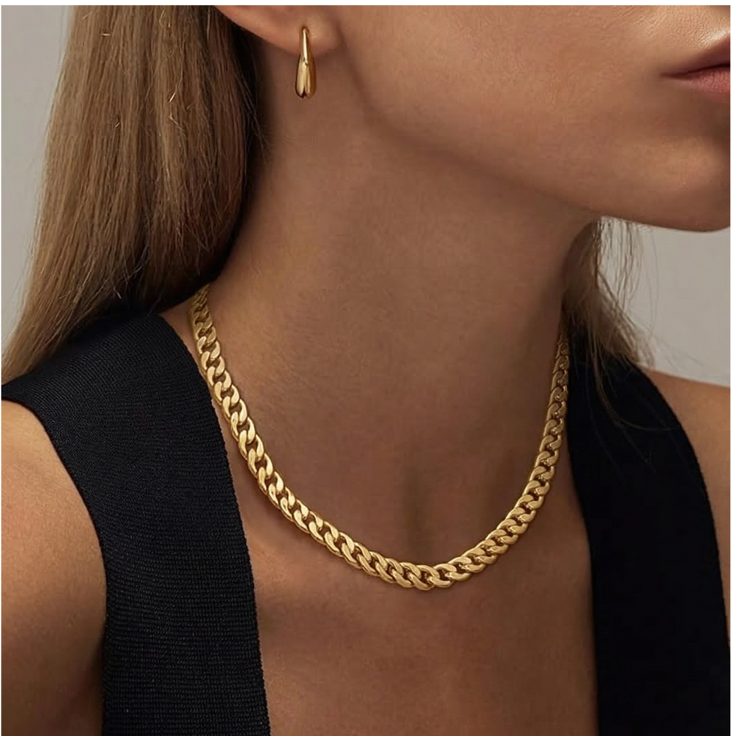 'Chiara' – Cuban Link Chain Necklace