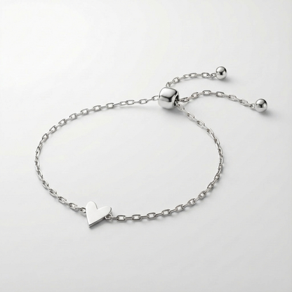 "Amore" Matching Hearts Bracelet