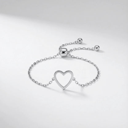 "Amore" Matching Hearts Bracelet